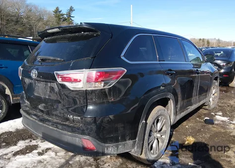 2014 Toyota Highlander Le Plus V6 z USA, uszkodzony, nr VIN 5TDBKRFH1ES061656